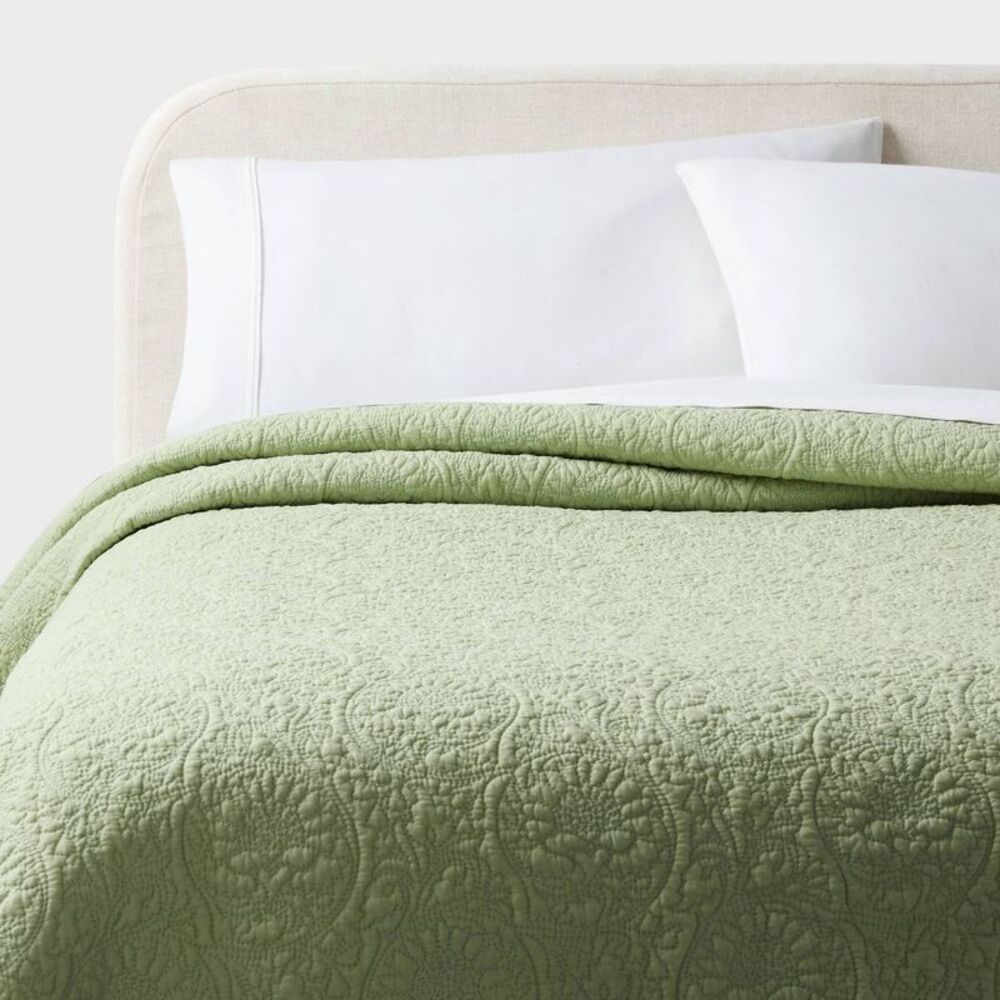 NWT Threshold Light Green Quilt